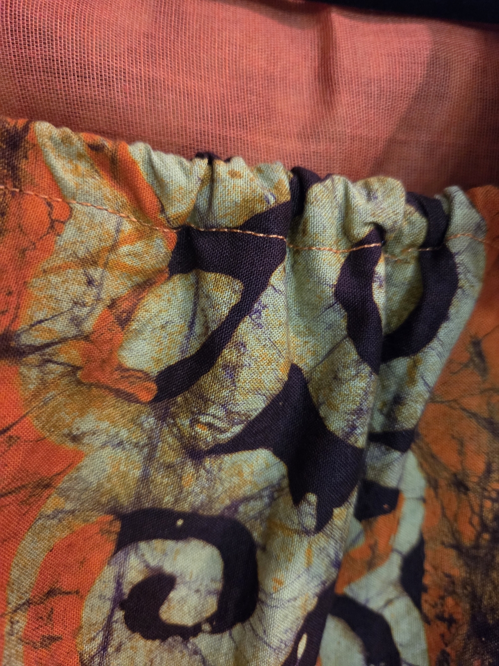 Orange & Green Printed Ruffle-Front Women’s Skirt Set - Picture 8 of 14
